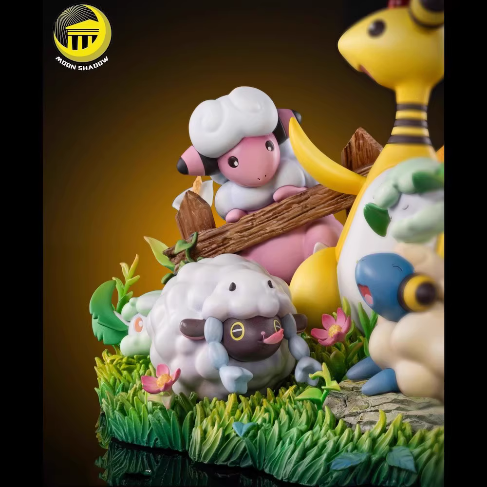 Pre Order Moon Shadow Pockmon Electric Dragon Family Mieli Sheep Velvet Wool Braid Sheep Wind Fairy Cotton Ball figure - Image 3