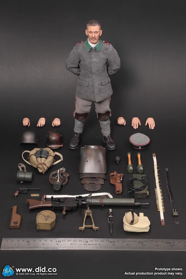 DID MG08 Arthur Pre-sale Machine D11015 Gunner Scale