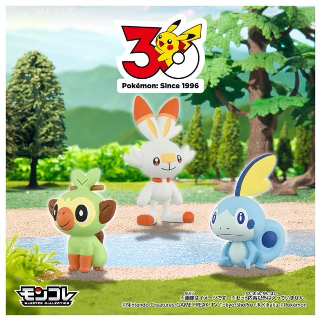 MONCOLLE “The 30th Anniversary of “Pokémon” Original Partner” set, a large collection of three royal families in nine regions!